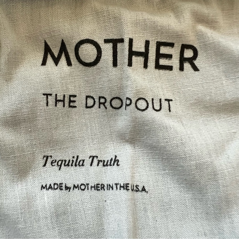 MOTHER The Dropout Boyfriend Jeans Tequila Truth Distressed Blue 25 - Picture 12 of 16